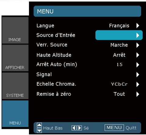 OPTOMA HD20 - MENU - 1