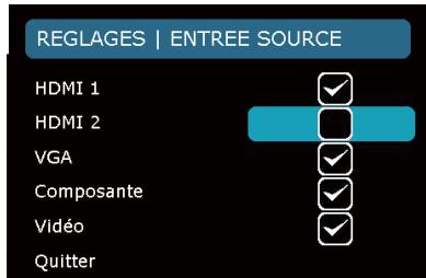 OPTOMA HD20 - Source d'Entrée - 1