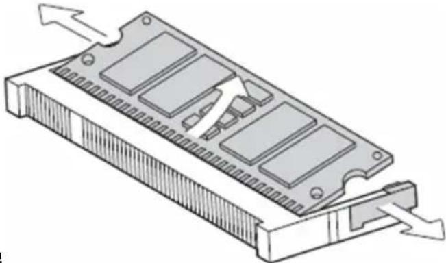 AOPEN eTile-X AT19M-FB - 拆卸記憶體模組 - 1