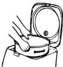 Zojirushi NS-PC18 - Place the Inner Pan in the Main Body. - 1