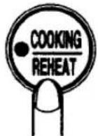 Zojirushi NS-KCC05 - Press the "COOKING/REHEAT" key. - 6