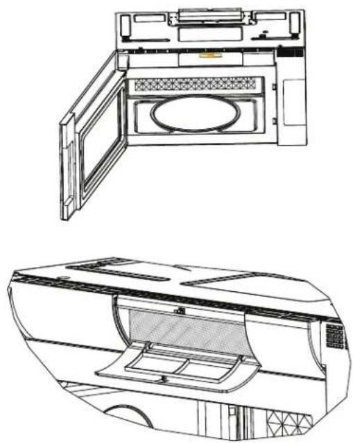 HAIER QVM7167RNSS - Para Retirar el Filtro de Carbón - 1