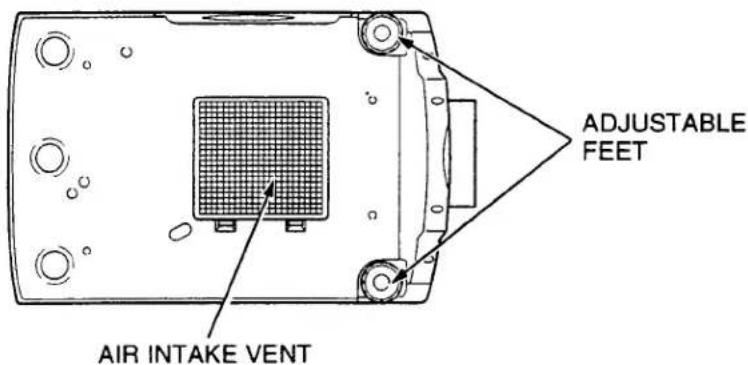 ADJUSTABLE FEET AIR INTAKE VENT