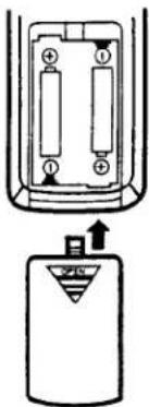 SANYO PLC-EF10N - Remote Control Battery Installation - 3