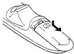 SANYO PLC-EF10N - Remove the battery compartment lid. - 1