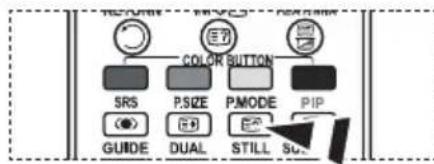 RETURN MODEL COLOR BUTTON SRS P.SIZE PMODE PIP GUIDE DUAL STILL SO