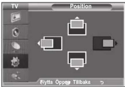 TV Position Elytta Öpping Tillbaka