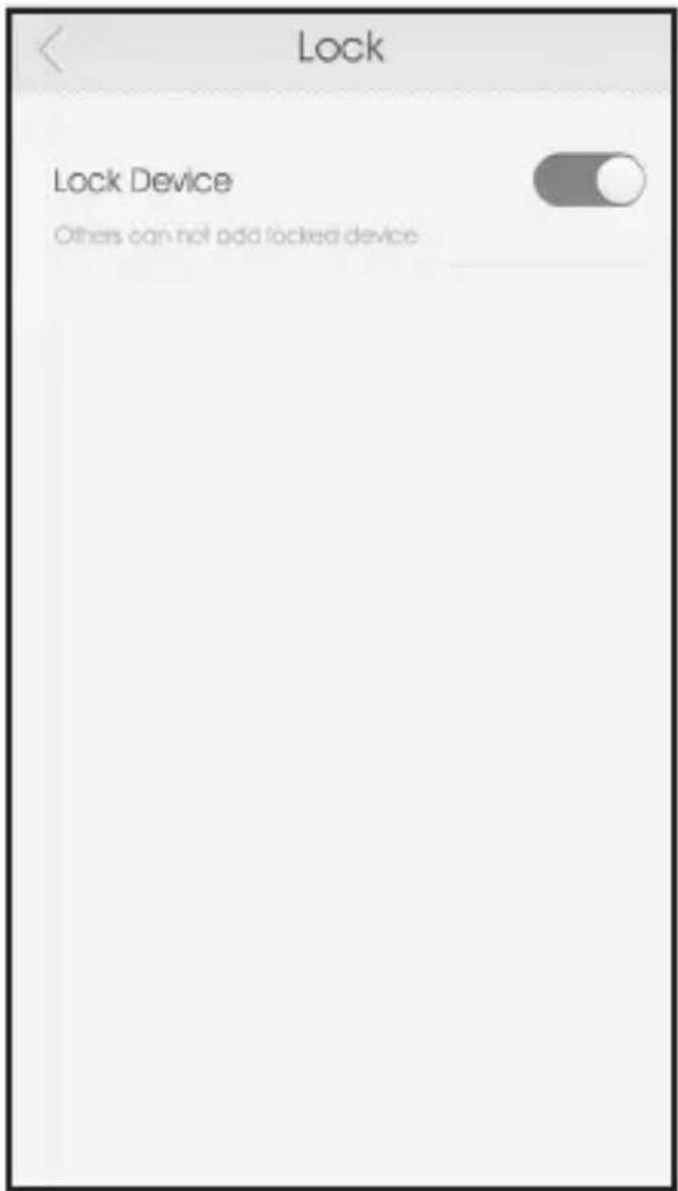 Lock Lock Device Others can not add locked device