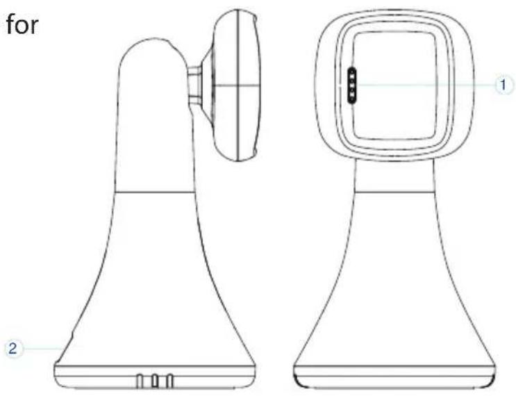 SereneLife SLBCAM550 - OVERVIEW OF THE CHARGING STAND - 1