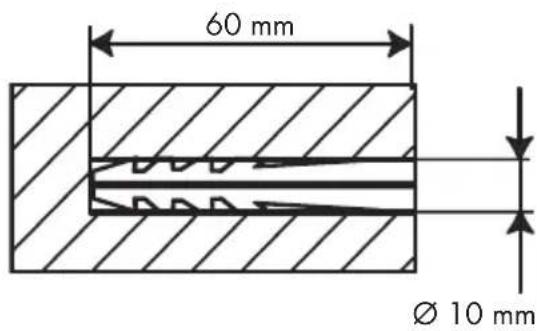 60 mm Ø 10 mm