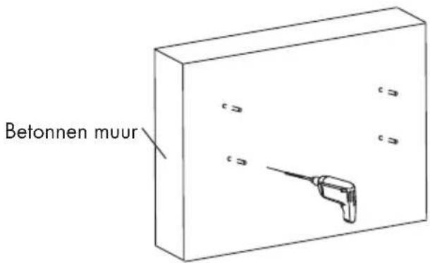 Betonnen muur
