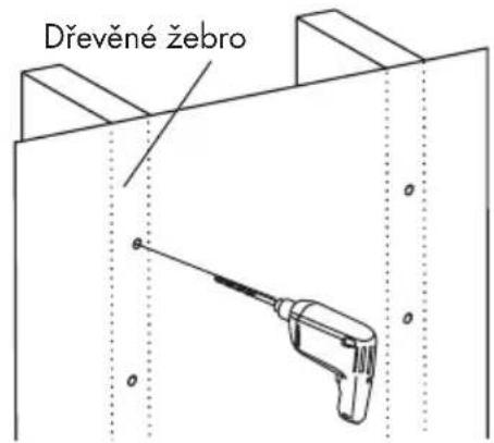 SILVERCREST SWH 55 A1 - VOLBA 2: Montáž na dřevěná žebra - 1