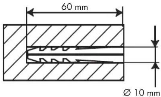 60 mm Ø 10 mm