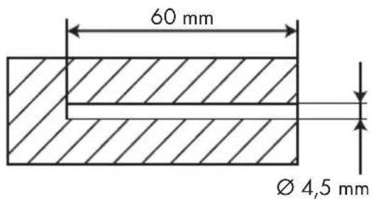 60 mm Ø 4,5 mm