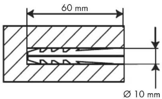 60 mm Ø 10 mm