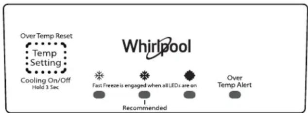 WHIRLPOOL WZF34X16DW - Control de temperatura - 1