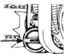 Mechanical assembly diagram showing gear and shaft components (no text or labels)