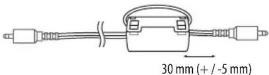 30 mm (+ / -5 mm)
