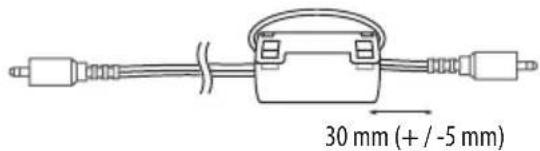 30 mm (+ / -5 mm)