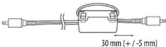 30 mm (+ / -5 mm)