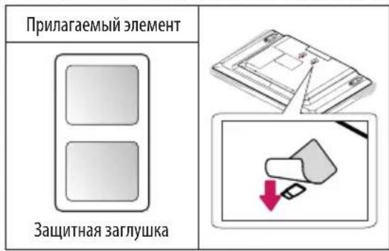 Прилагаемый элемент Защитная заглушка