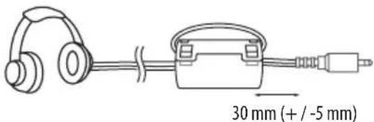 30 mm (+ / -5 mm)