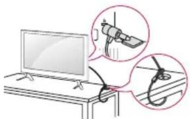 LG 32LX300C - Korzystanie z systemu zabezpieczającego kensington - 1