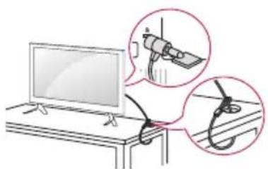 LG 32LX300C - Использование системы безопасности Kensington - 1