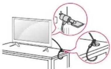 LG 32LX300C - Použití bezpečnostního systému Kensington - 1