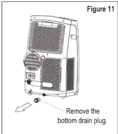 Figure 11 Remove the bottom drain plug.