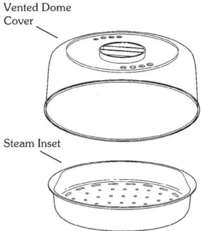 Vented Dome Cover Steam Inset