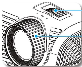 OPTOMA HD20-LV - Réglage du Zoom/Mise au point du Projecteur - 1