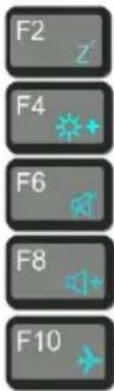 F2 F4 F6 F8 F10