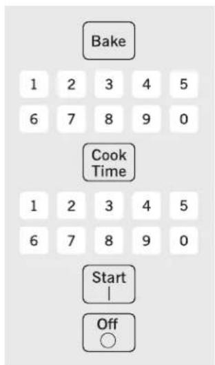 Bake 1 2 3 4 5 6 7 8 9 0 Cook Time 1 2 3 4 5 6 7 8 9 0 Start Off