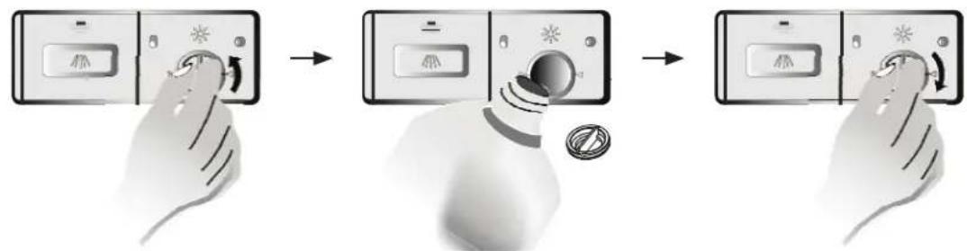 Magic Chef MCSCD6W5 - FILLING THE RINSE AID DISPENSER - 2
