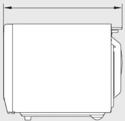 Magic Chef HMD1110W - El espacio mínimo necesario que debe haber sobre la parte superior del horno es de 10 cm. - 4