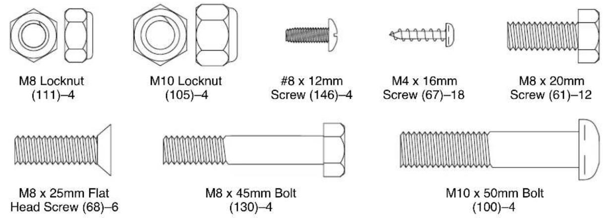 NordicTrack A.C.T. Commercial - PART IDENTIFICATION CHART - 1