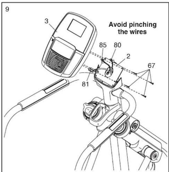 9 3 85 80 2 67 81 Avoid pinching the wires