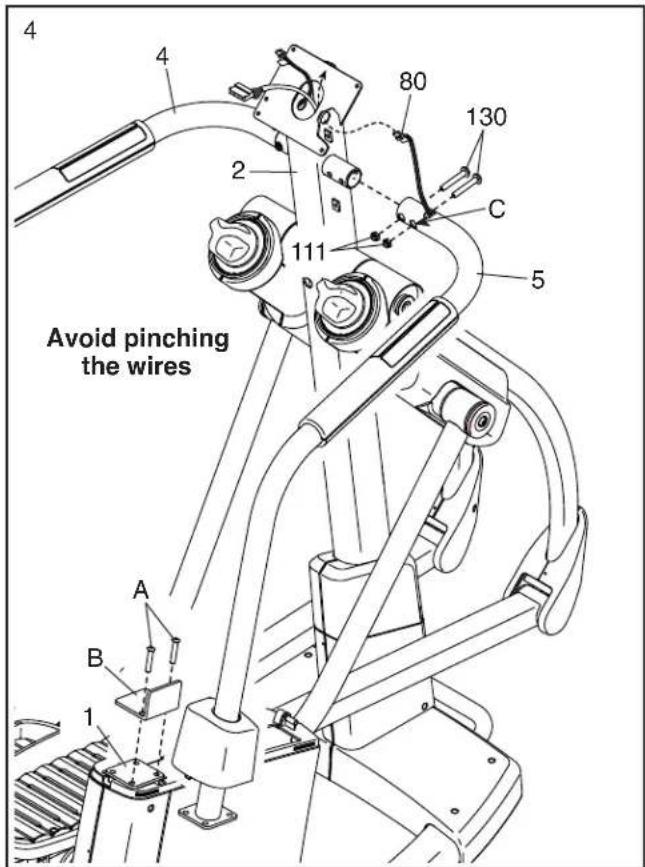 Avoid pinching the wires