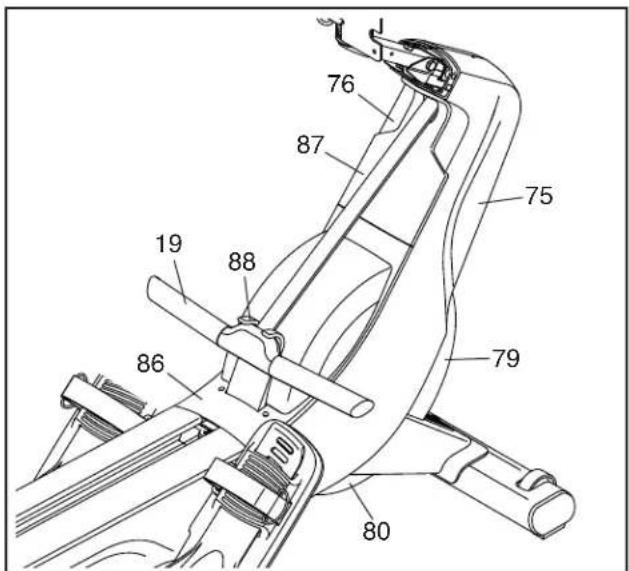 Technical diagram of a vehicle seat assembly with numbered components for identification