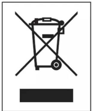Prohibition sign with a trash bin crossed out and a horizontal bar below, indicating no waste or discharge.