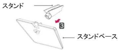 LG E2442TC - スタンドの取り外し - 2