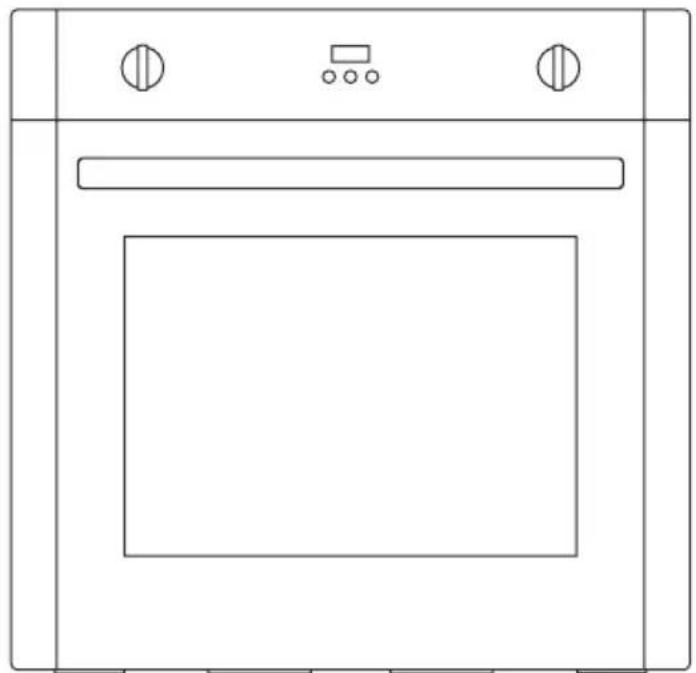 Magic Chef MCSWOE24S - Horno de Pared para Empotrar de 24 pulgadas - 1