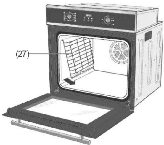 Hanseatic 65M90D0-E11319G - Backblechträger herausnehmen und reinigen - 2