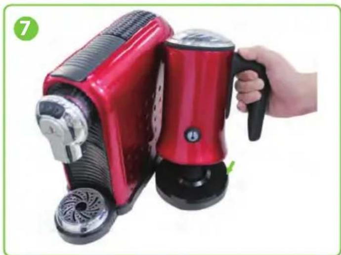 Nutrichef PKNESPRESO70 - HOW TO COMBINE THE COFFEE MACHINE WITH MILK FROTHER - 7