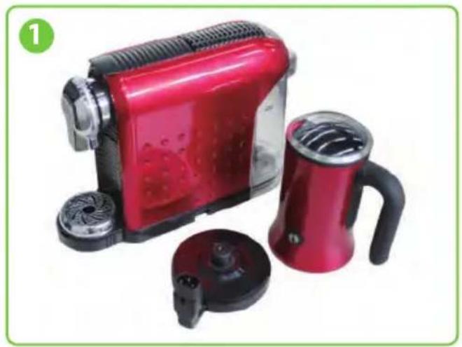 Nutrichef PKNESPRESO70 - HOW TO COMBINE THE COFFEE MACHINE WITH MILK FROTHER - 1