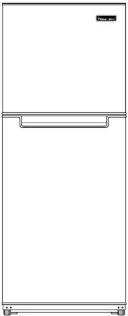 Magic Chef HMDR1000WE - Refrigerador de 10.1 pies cúbicos - 1