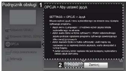Podręcznik obsługi 1 OPCJA > Aby ustawie sątany SETTINGS → OPCJE → Język Młowna wybrze sątych menu wywierbłnego na ekumna oraz dźstaty syfrowia programu. - Język menu (Languyego) : Umwidnia wybrze sątycha lokstu wydrowia programu na ekumna. - Język audio (bysko w trybie cyfrowym) : Wyśr odnowiednego szyka podzne iąsztami programu syfrowia zawokrajdugu skrakowód (piperach) - Język napzków (bysko w trybie cyfrowym) : Jadzi napiły są nazowane w co najmied dwóch曠ych, warto skorzystać z turkuń napiły. - Jadzi wybrzy sątany joukń napzków nie jest dźstepny, wydrowiaany budzone sątany domity. 2 Przykiz Zamknj