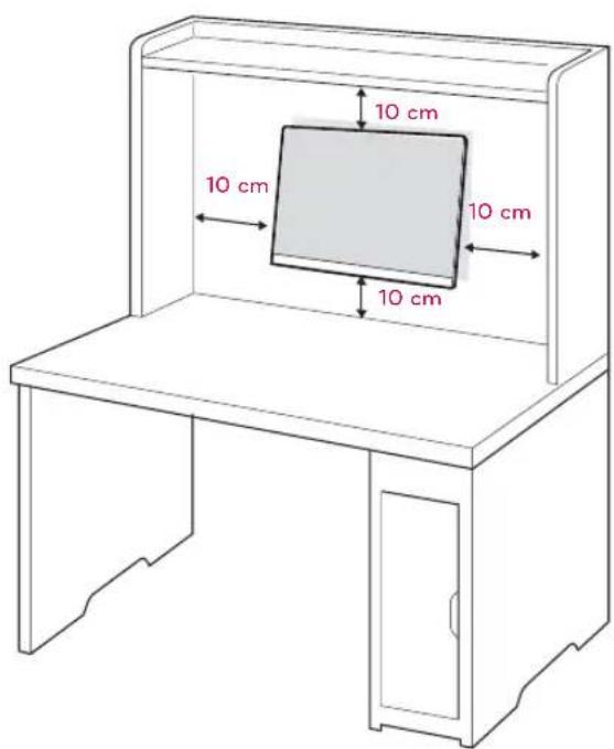 LG 23MP75HM-P - 壁への取り付け - 1