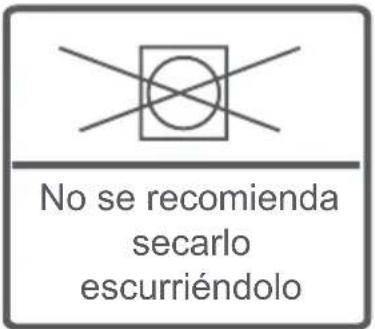 No se recomienda secarlo escurriéndolo